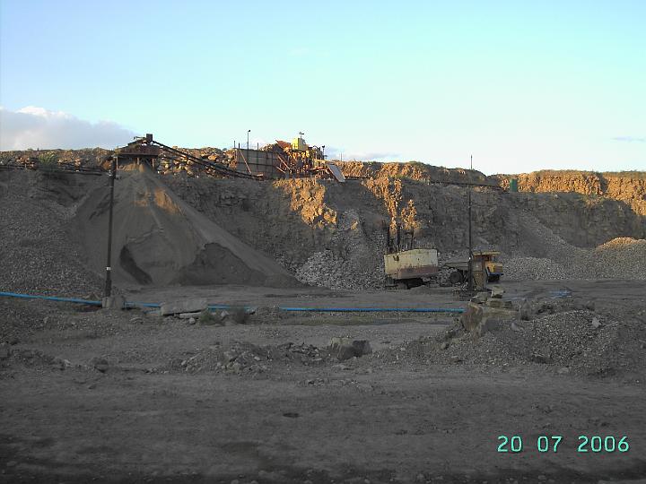 Карьер. Установка для сортировки горной массы.