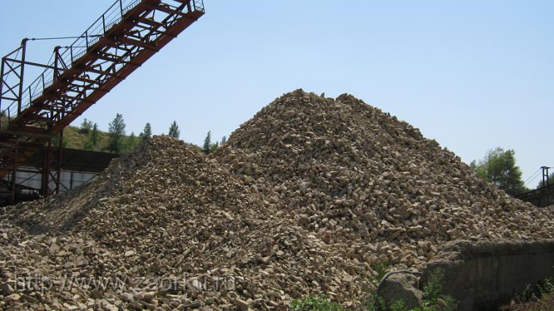 Бутовый камень фр.80-150 на погрузке